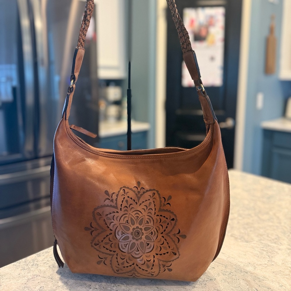 Brown Leather Shoulder Bag
